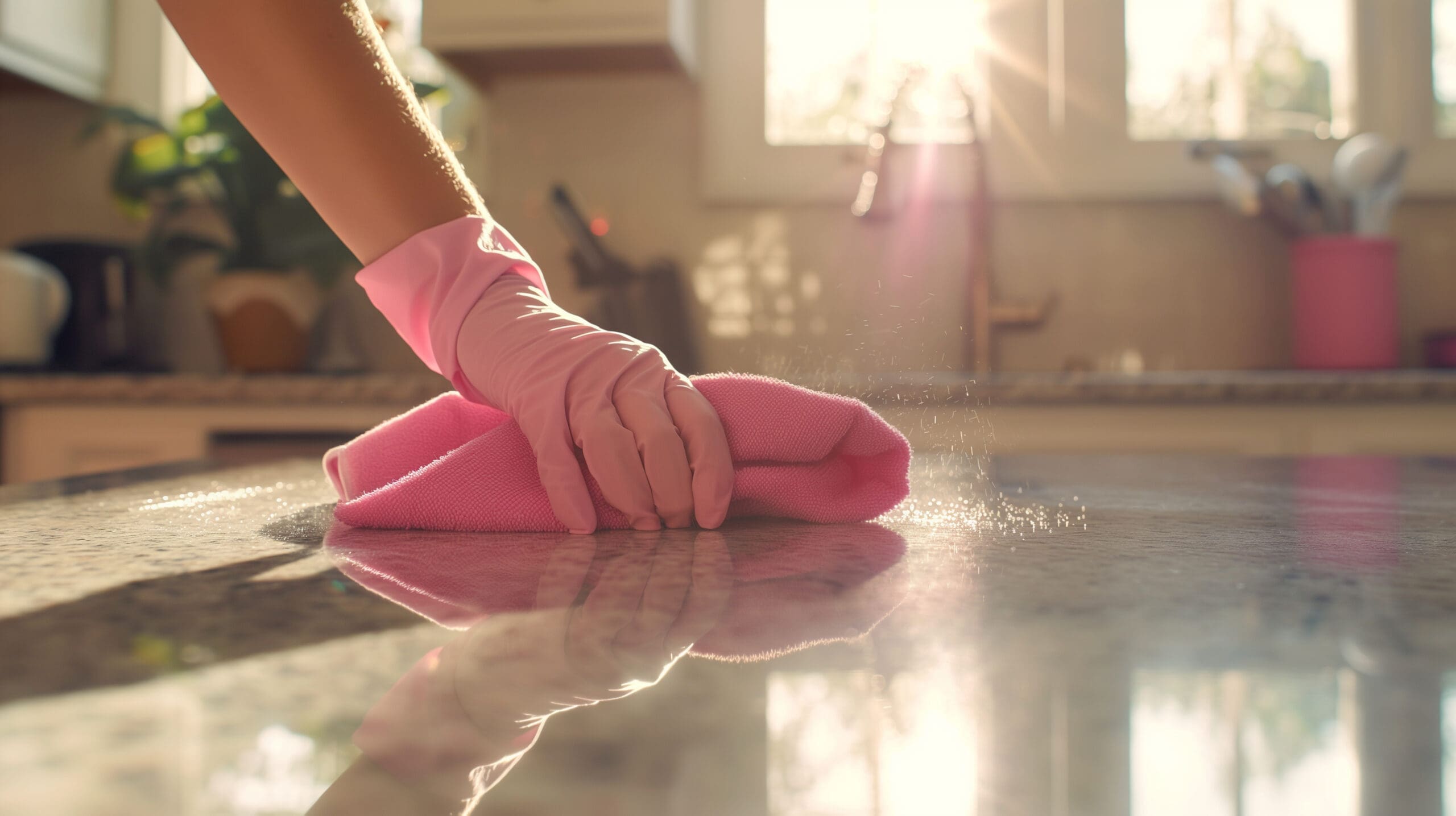 Rossle Homes Cleaner Effortlessly Cleans Her New Quartz Kitchen Countertop